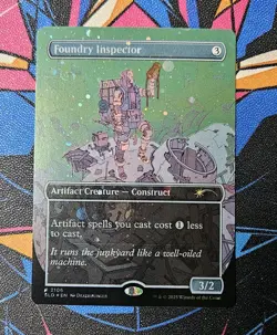 Foundry Inspector NM Galaxy Foil MTG Secret Lair Drop Unplayed Magic Gathering - Image 1