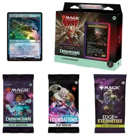 MTG Endless Punishment Commander Deck Bundle With Three Booster Packs And Promo - Image 1