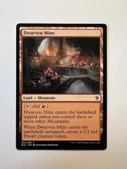 Dwarven Mine - MTG Throne of Eldraine - NM - Image 1