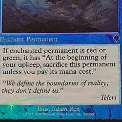 MTG Essence Leak 🇬🇧 Foil Nm Magic the Gathering 2000 Invasion Og Blue Card - Image 3