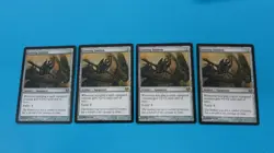 4x LEERING EMBLEM EQUIPMENT EVENTIDE MTG MAGIC THE GATHERING NM / UNPLAYED - Image 1