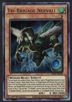 Yugioh Tri-Brigade Nervall MP21-EN169 Ultra Rare 1st Ed - VLP - Image 1