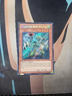 Gladiator Beast Secutor LCGX-EN240 Secret Rare 1st Ed HP/Damaged Yugioh - Image 1
