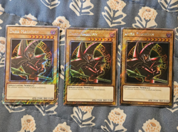 Dark Magician x3 Arkana (PLATINUM SECRET RARE) RA04-EN106 Yugioh NM - Image 1