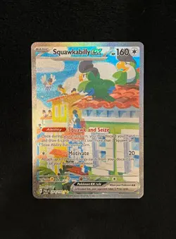 Special Illustration Rare SQUAWKABILLY EX Pokemon Card Paldea Evolved #264 NM - Image 1
