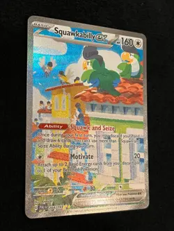 Special Illustration Rare SQUAWKABILLY EX Pokemon Card Paldea Evolved #264 NM - Image 3