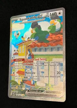Special Illustration Rare SQUAWKABILLY EX Pokemon Card Paldea Evolved #264 NM - Image 4