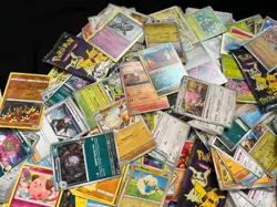 Pokemon Card Collection In Tin About 1000 Cards Random Assorted Years 4.5lbs - Image 5