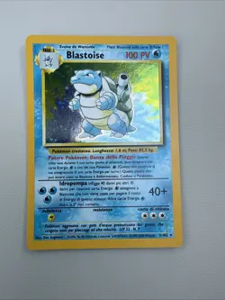 Blastoise - 2/130 - Pokemon Base Set 2 Holo Rare Card WOTC MP ITALIAN CARD - Image 1