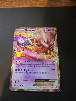 Pokemon Mewtwo EX 54/99 Celebrations 25th Anniversary TCG Card - Image 1