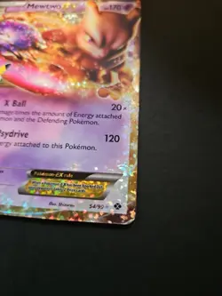 Pokemon Mewtwo EX 54/99 Celebrations 25th Anniversary TCG Card - Image 2