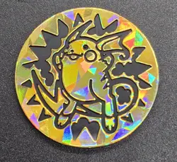 RARE Vintage Pokemon Pokemon card game Raichu Plastic Coin Japanese Mint - Image 1