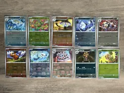 POKEBALL REVERSE HOLO 10 Card Lot Pokemon TCG Black Bolt White Flare Japanese NM - Image 1