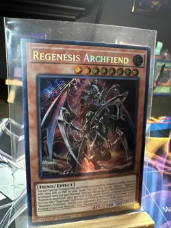 Regenesis Archfiend Secret Rare ALIN-EN016 047, 025 Alliance Insight. 3 Card LOT - Image 2