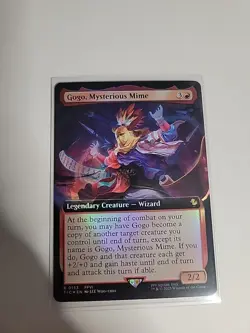 153 Gogo, Mysterious Mime Commander (Extended Art Foil) Final Fantasy Card MTG - Image 1