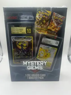 Pokemon Mystery Gems 1 Graded Card, 1 Booster Pack, Factory New/Sealed - Image 1