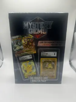 Pokemon Mystery Gems 1 Graded Card, 1 Booster Pack, Factory New/Sealed - Image 2