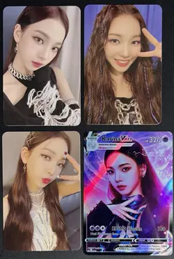 aespa Karina Photocard Bundle Savage + Custom Pokemon Card - Image 1