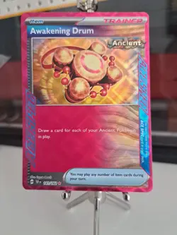 Pokemon 141/162 Awakening Drum Ace Spec Temporal Forces Holo Trainer Card - Image 1