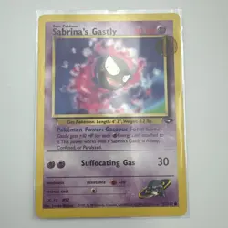 Sabrina's Gastly 97/132 Gym Challenge Regular Pokemon Card NM - Image 1