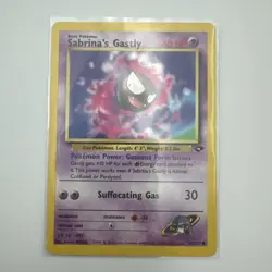 Sabrina's Gastly 97/132 Gym Challenge Regular Pokemon Card NM - Image 1