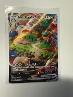 Snorlax VMAX Pokemon Card - Sword & Shield 142/202 - Holo Ultra Rare - Image 1