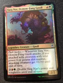 Targ Nar, Demon-Fang Gnoll - Foil - AFR - MTG - EN - NM - 234/281 - Image 1