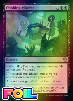 x1 Choking Miasma DMU MTG 86/281 FOIL UNCOMMON M/NM 1x - Image 1