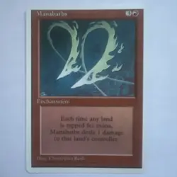 MTG Manabarbs- Fourth Edition- #212- NM - Image 1