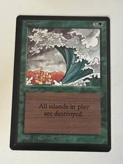 Magic the Gathering MTG Beta Tsunami NM- (Beta Bob) - Image 1