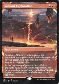 Valakut Exploration Showcase Zendikar Rising 303 VLP/NM Magic The Gathering Rare - Image 1