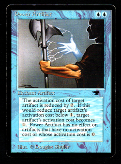 LRUSH ENGLISH Power Artifact Antiquities GD-/PL MTG Magic - Image 1