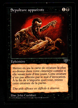 FR/VF S�pulture apparente Mirage - Shallow Grave NM- MTG Magic - Image 1