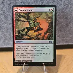 MTG Stump Stomp / Burnwillow Clearing Modern Horizons 3 Foil #259 NM Fresh Pull - Image 1