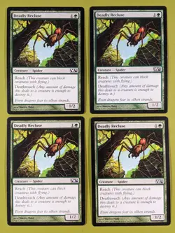 Deadly Recluse x4 Magic 2013 M13 4x Playset Magic the Gathering MTG - Image 1