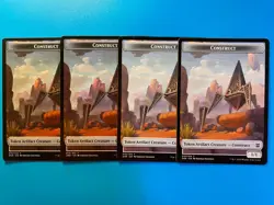 MTG 4x Construct Token # 10 Zendikar Rising Magic the Gathering x4 NM - Image 1