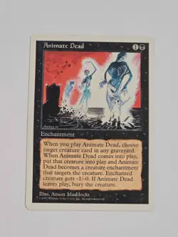 Magic The Gathering - 5th Edition - Animate Dead - #140 Uncommon - Image 1