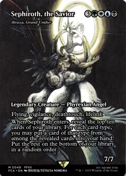MTG Sephiroth, The Savior: Atraxa, Grand Unifier Borderless (49) Final Fantasy - Image 1