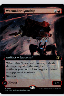 Warmaker Gunship (Extended Art) | Foil | Edge of Eternities | 339 MTG - Image 1