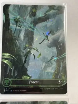 Forest (0371) (Borderless) (Galaxy Foil) - Edge Of Eternities (EOE) - NM - Image 3