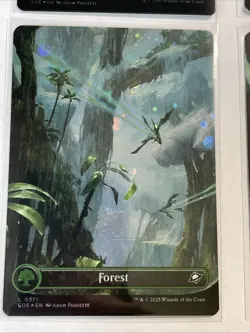 Forest (0371) (Borderless) (Galaxy Foil) - Edge Of Eternities (EOE) - NM - Image 4