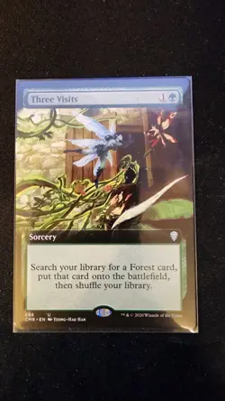 Three Visits (Extended Art) Commander Legends Non-Foil 686 NM - Image 1