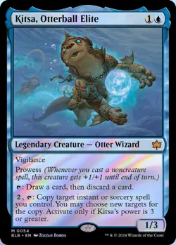 Kitsa, Otterball Elite 0054 MTG Bloomburrow Mythic Foil NP - Image 1