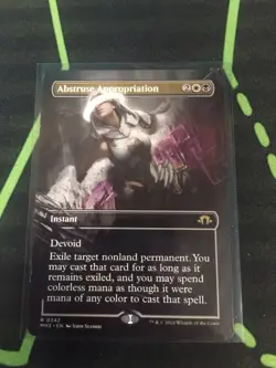 MTG Magic The Gathering Abstruce Appropriation MH3 Rare Borderless Commander - Image 1
