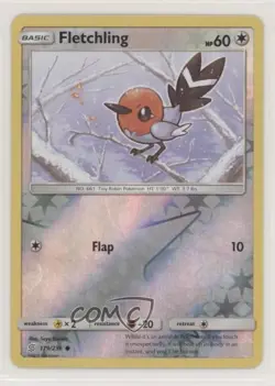 Fletchling Reverse Foil Pokemon Sun & Moon Unified Minds #179 2s9 - Image 1