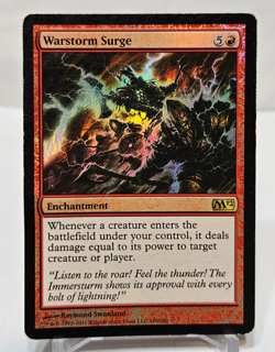 FOIL Warstorm Surge M12 Magic 2012 MTG Magic the Gathering 7218 - Image 1