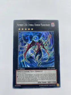 Yu-Gi-Oh Number C104: Umbral Horror Masquerade JOTL-EN056 Super Rare 1st Edition - Image 1