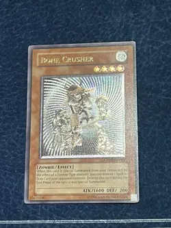 Bone Crusher Grey Misprint Yugioh Ultimate Rare NM CRMS - Image 1