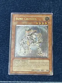 Bone Crusher Grey Misprint Yugioh Ultimate Rare NM CRMS - Image 2