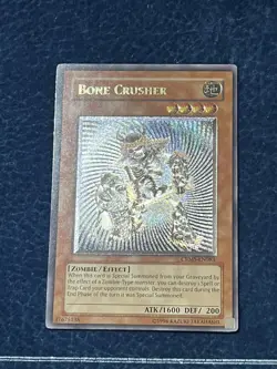Bone Crusher Grey Misprint Yugioh Ultimate Rare NM CRMS - Image 3